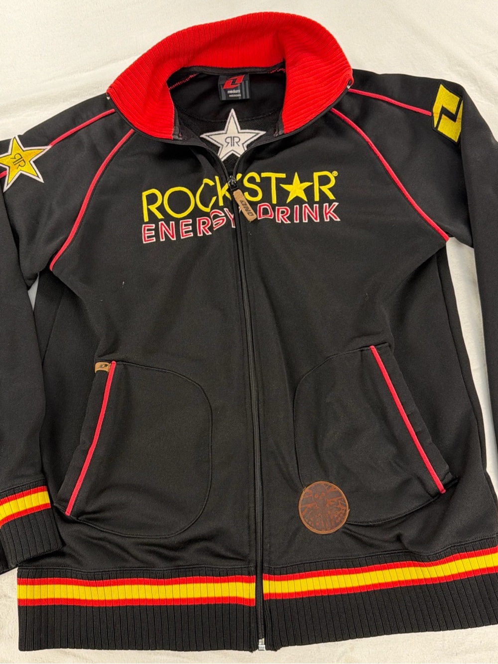 Rockstar Energy Black & Red Men's Zip-Up Hoodie